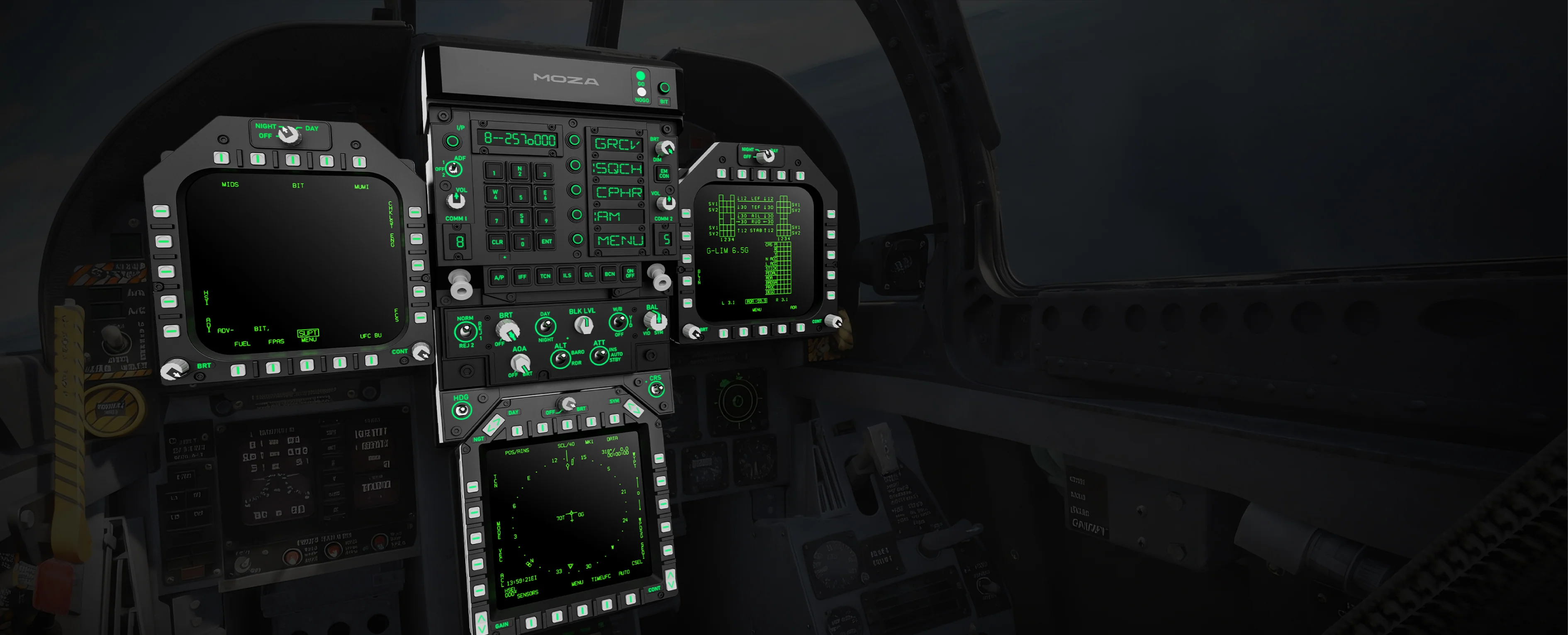 Moza FMP18 Bundle - panel arrangement